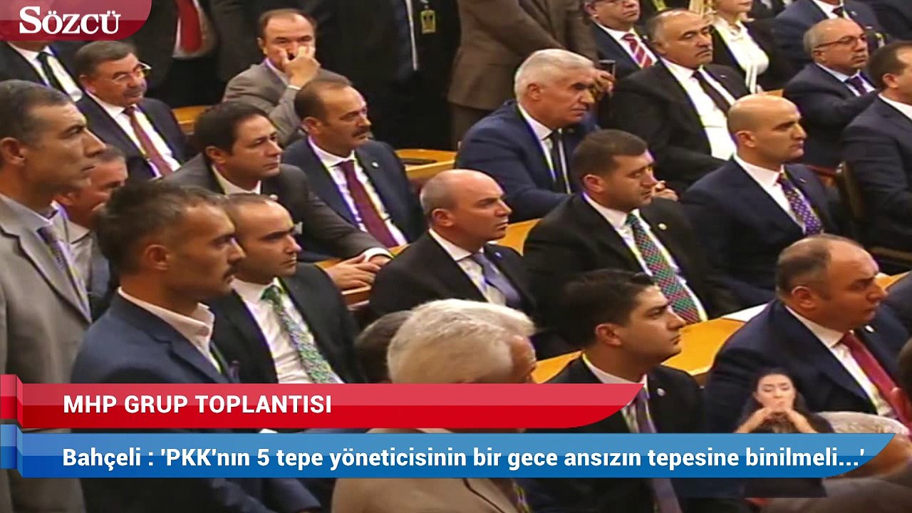 Bahçeli: 'PKK'nın 5 tepe yöneticisinin bir gece ansızın tepesine binilmeli...'