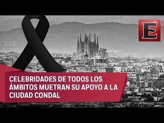 下载视频: Famosos se solidarizan con Barcelona por atentados terroristas