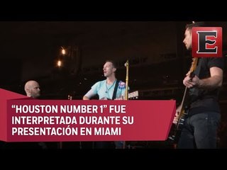 Coldplay dedica tema a Houston por el huracán 'Harvey'