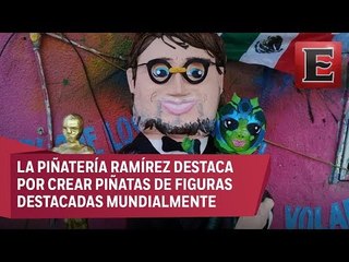Crean piñata de Guillermo del Toro en Tamaulipas