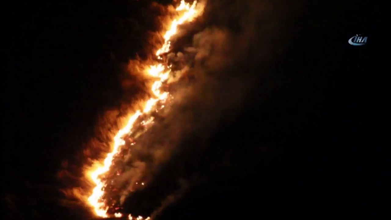 Atlama Kulelerinin Bulunduğu Alanda Çıkan Örtü Yangınında 50 Dönüm Arazi Kül Oldu isd