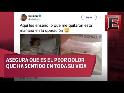 Belinda comparte imagen de las piedras que le extrajeron del riñón