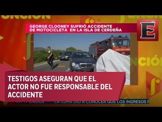 George Clooney sufrió accidente de motocicleta en la Isla de Cerdeña