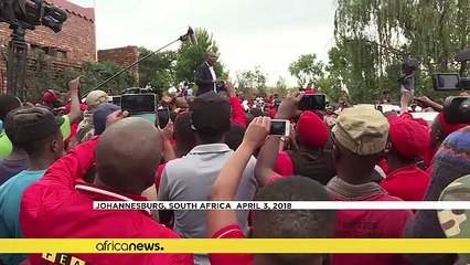 Malema's EFF declares 'war' to remove South Africa's finance minister