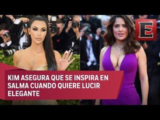 Salma Hayek agradeció a Kim Kardashian por sus palabras