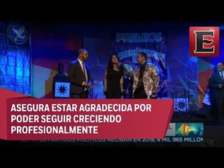 Mónica Noguera fue galardonada con el Micrófono de Oro