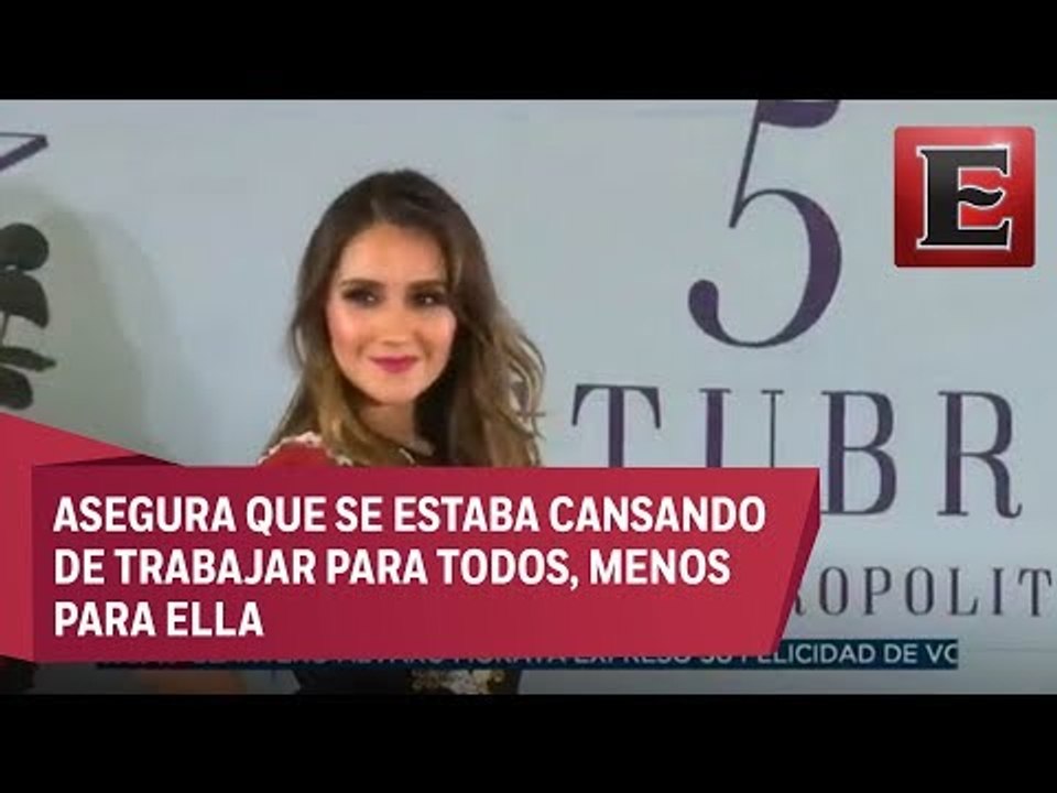 Dulce María se siente más a gusto con su nuevo disco