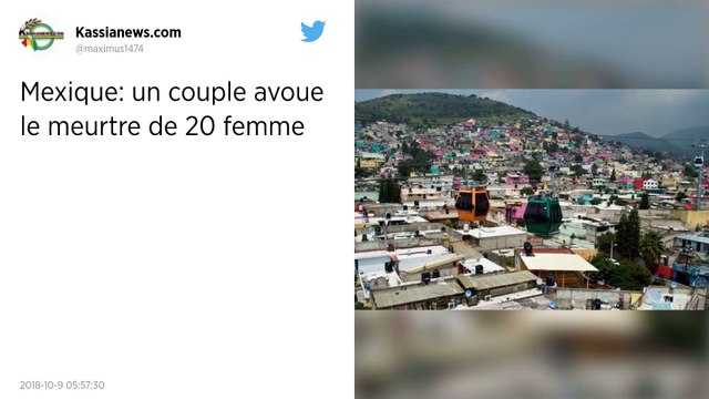 Le Mexique sous le choc : un couple de tueurs en série avoue le meurtre de 20 femmes.
