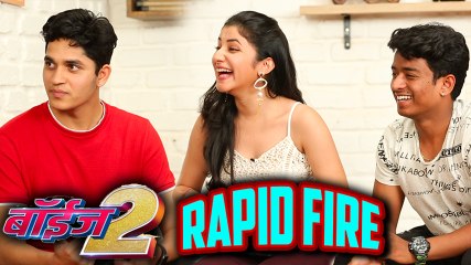 Boyz 2 | Rapid Fire | Sumant Shinde, Sayali Patil & Pratik Lad | New Marathi Movies 2018