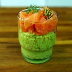 Des petites verrines de saumon, rapides et chic !La recette :
