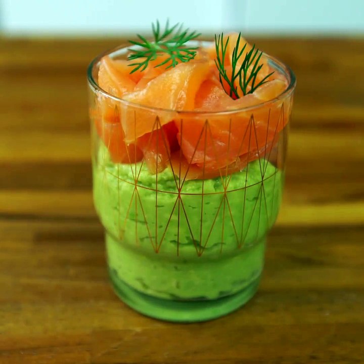 Des petites verrines de saumon, rapides et chic !La recette :