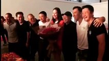 Congratulation to Donnie Yen-甄子丹 Official on his wedding anniversary. Jack ma, Wu Jing - Jacky Wu 吳京, Yuen Woo-Ping and I gave them a surprise by showing up tog