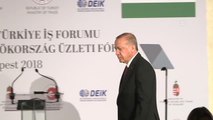 Cumhurbaşkanı Erdoğan, Türkiye-Macaristan İş Forumunda