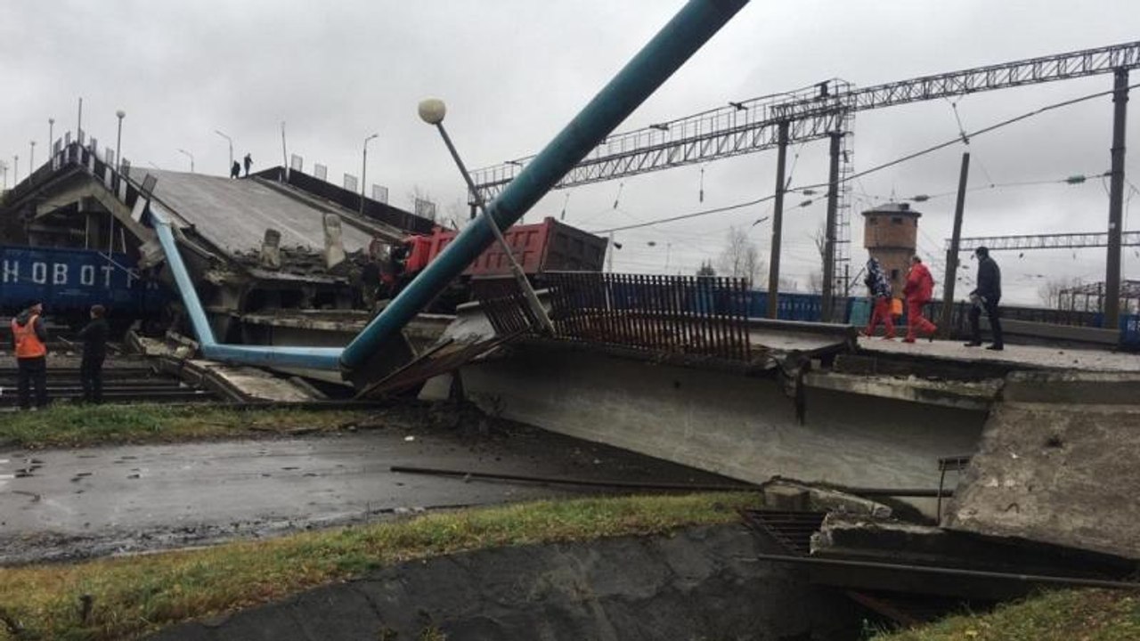 Transsibirische Eisenbahn blockiert