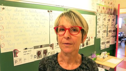 Pascale Charpentier décrit les avantages des tablettes a l'école.