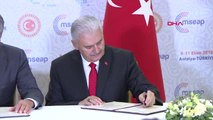 Antalya TBMM Başkanı Yıldırım Sonuç Bildirisi İyi Niyet Beyanı İmzaladı