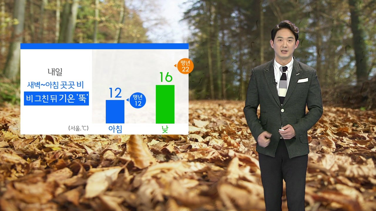 [날씨] 밤사이 곳곳 요란한 비...찬바람 불며 기온 '뚝' / YTN