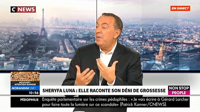 Sur le plateau de Morandini Live , Sheryfa Luna revient sur son déni de grossesse: Quand on m'a annoncé que j'étais enceinte, j'ai pensé que c'était une caméra cachée - VIDEO