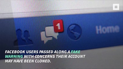Fake Facebook Cloned Account Message Goes Viral