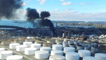 Explosión e incendio en la refinería más grande de Canadá