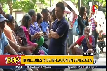 FMI pronostica una hiperinflación de 10 millones % para Venezuela en 2019