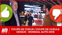 Nos Coups de coeur/coups de gueule DESIGN au Mondial Auto 2018