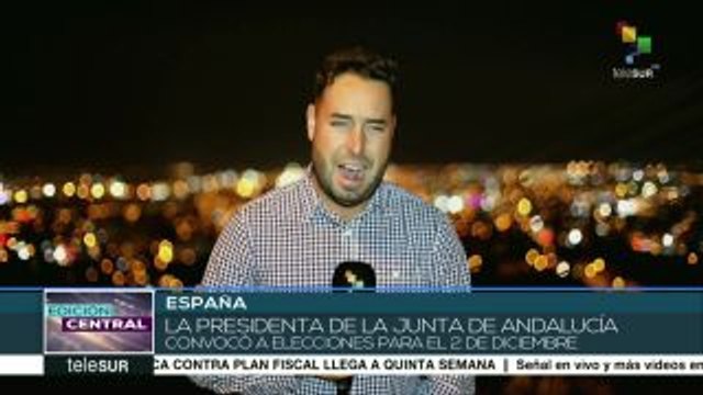 España: pdta. de Junta de Andalucía convoca a elecciones anticipadas