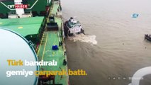 Batan gemideki denizcileri Türk mürettebat kurtardı