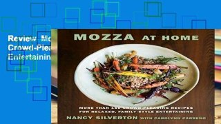 Review  Mozza at Home: More Than 150 Crowd-Pleasing Recipes for Relaxed, Family-Style Entertaining