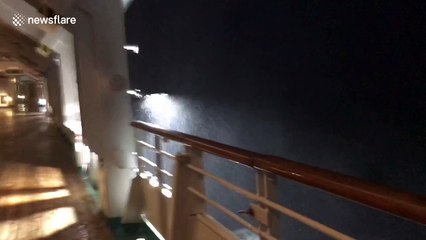 Cruise ship in Caribbean gets pounded by Hurricane Michael