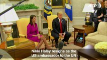 Nikki Haley resigns as Trump's UN ambassador