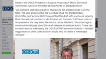 Ora News - Kreu i OSBE: Reforma zgjedhore të përmbyllet 6 muaj para zgjedhjeve