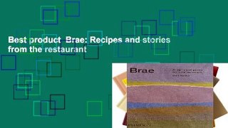 Best product  Brae: Recipes and stories from the restaurant