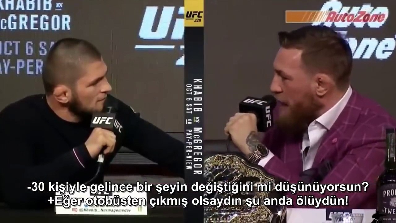 (TÜRKÇE) McGregor vs Khabib Basın Toplantısı