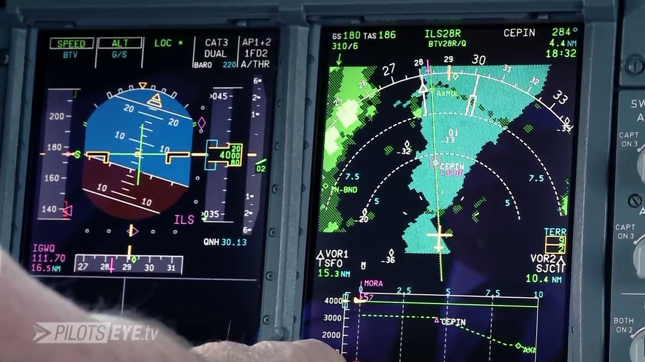 A380 Landing KSFO San Francisco SUBTITLES English   without commentary