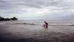 Even the dog get to surf at Teahupoo !! #Tahiti #teahupoo #thedogkilledit