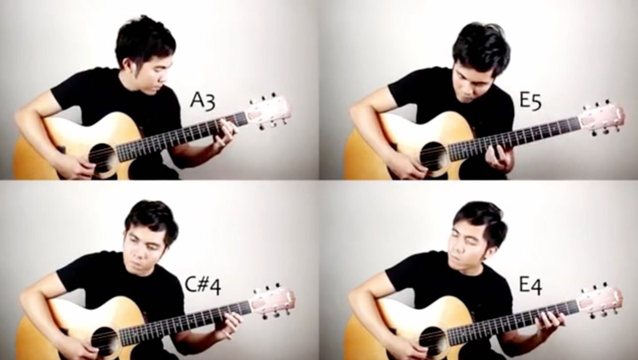 Guitarist Strings Song Together Note By Note In Video Editor