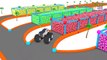 Learn Colors for Children with Heavy Wheels Monster Street Vehicles 3D Color Water Slides Cars Kids