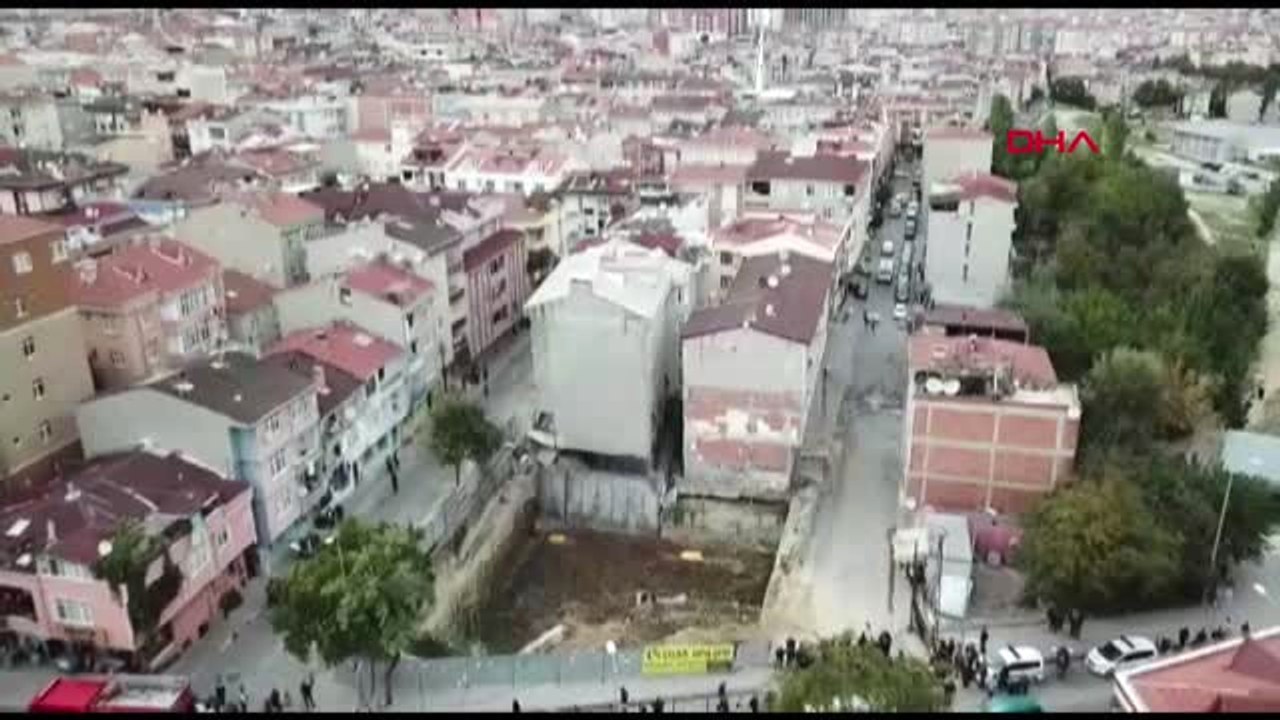 İstanbul Bağcılar'da Çökme Riski Nedeniyle Bir Bina Boşaltıldı