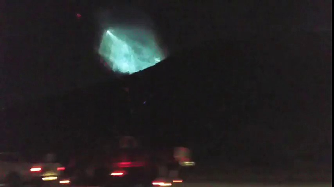 SpaceX Rocket Launch Lights up Sky