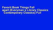 Favorit Book Things Fall apart (Everyman s Library Classics   Contemporary Classics) Full