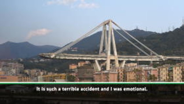 Emotional Shevchenko standing with Italy after Genoa bridge collapse