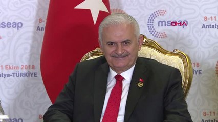 下载视频: Antalya -Tbmm Başkanı Yıldırım Irak Meclis Başkanı ile Görüştü