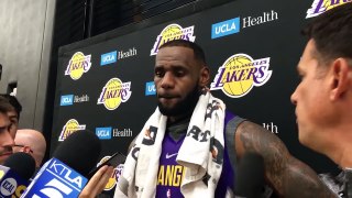 LeBron James on Lonzo Ball and Rajon Rondo: 'They were just born to be point guards' | NBA Interview