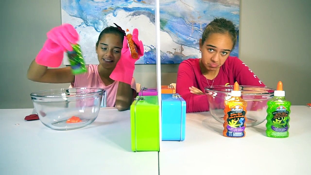 TWIN TELEPATHY SLIME CHALLENGE!!!