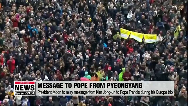 President Moon to relay message from Kim Jong-un to Pope Francis during his Europe trip