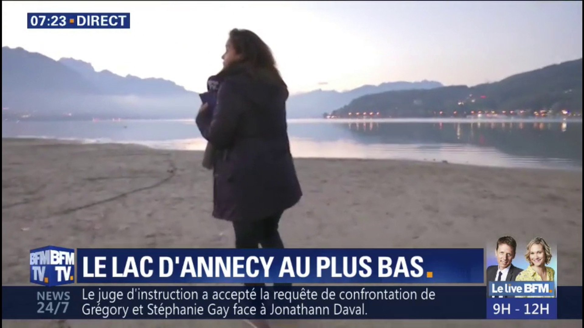 Les bords du lac d'Annecy sont complètement à sec, Ashley Chevalier nous  montre son niveau inquiétant - Vidéo Dailymotion