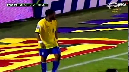 Argentina vs Brazil 1-3 - WC Qualifiers 2009 - All Goals & Full Highlights