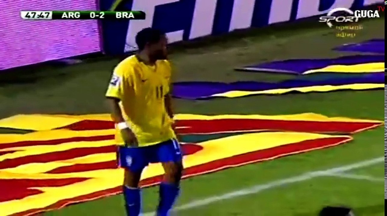 Argentina vs Brazil 1-3 - WC Qualifiers 2009 - All Goals & Full Highlights