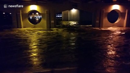 Hurricane Michael brings storm surge to Gulf beach city